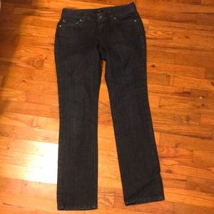 2- curvy Dark wash Ann Taylor jeans